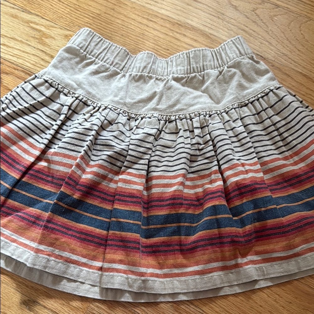 Tea Collection Smocked Pleated Striped Skirt for Little Girls
